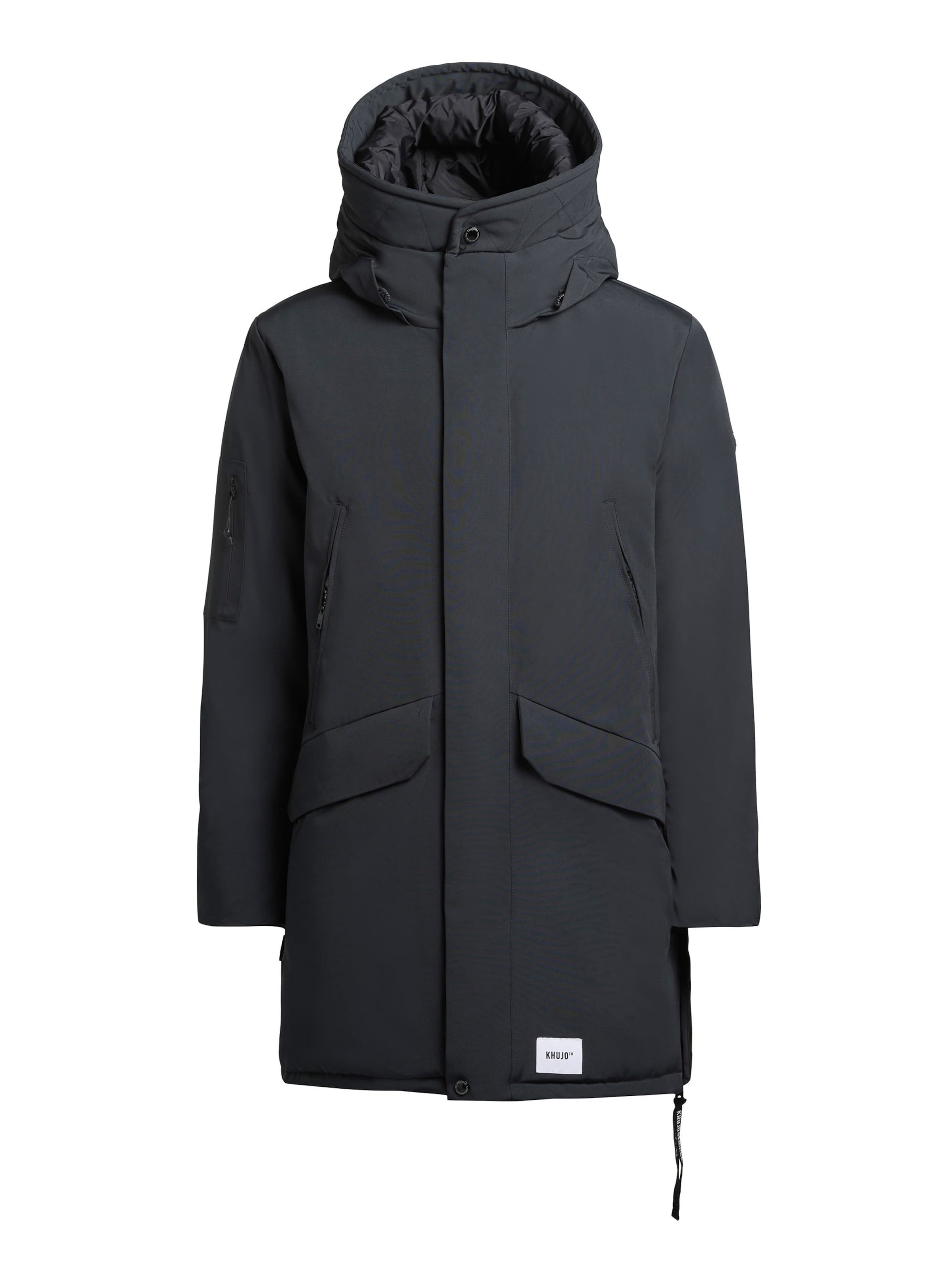 khujo Talvemantel 'Dachs', värv hall: eest vaates