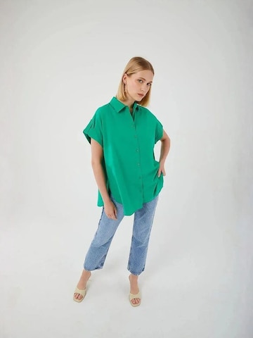 MixRay - Camisa oversized em verde