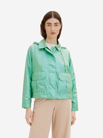 TOM TAILOR Between-Season Jacket in Green: front