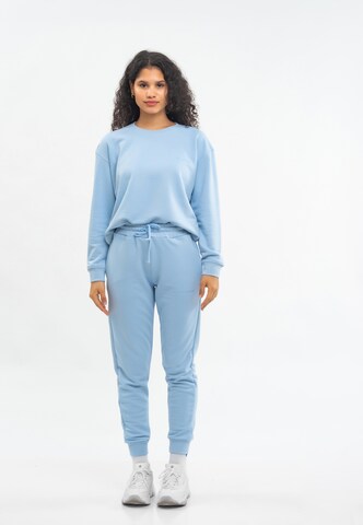 Tom Barron Freizeitanzug WOMEN OVERSIZE FIT SWEATSHIRT AND PANTS SETS in Blau: predná strana