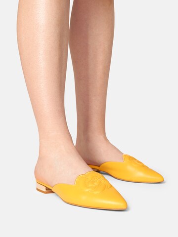 Viktoria Moser Mules in Yellow: front