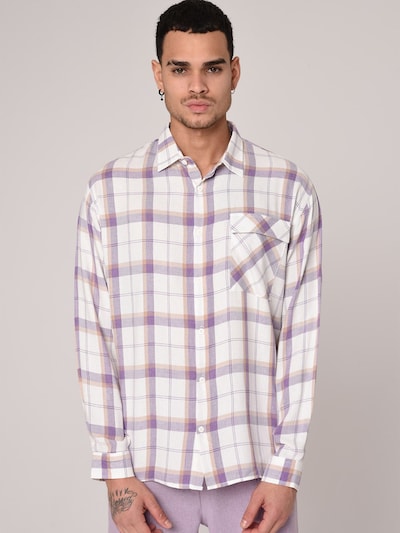 Antioch Button Up Shirt in Purple / Orange / White, Item view