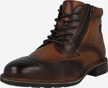 bugatti Lace-Up Boots 'Dano' in Brown: front