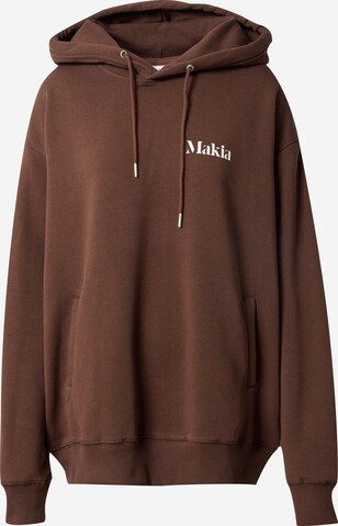 MAKIA Sweatshirt 'Kora' i brun: forside