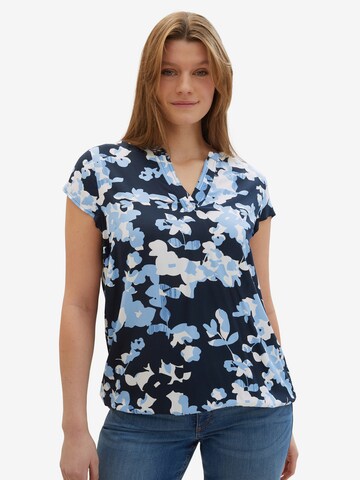 Tom Tailor Women + Bluse in Blau: predná strana