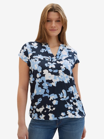 Tom Tailor Women + Blouse in Blauw: voorkant