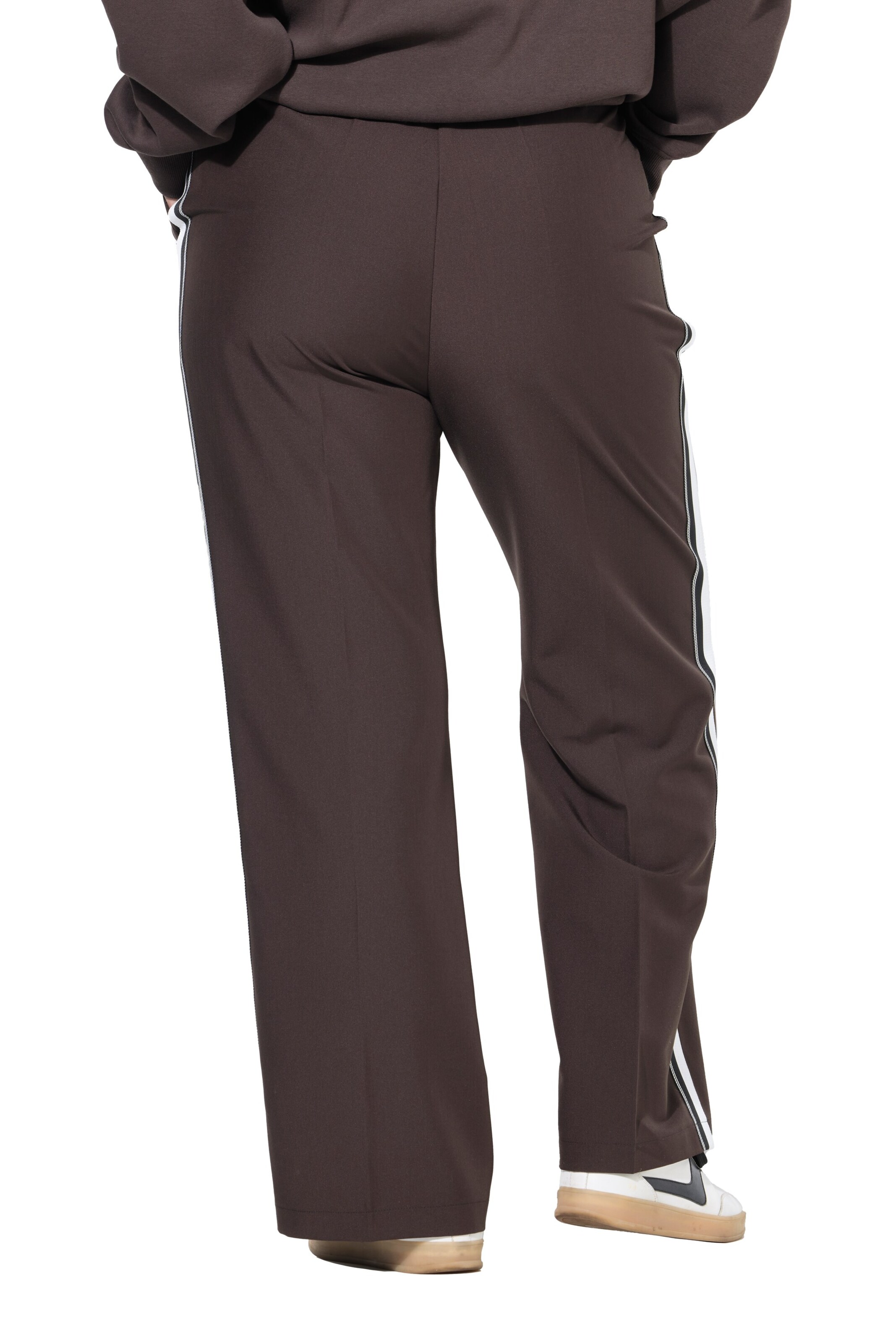 Studio Untold Wide leg Trousers with creases in Brown