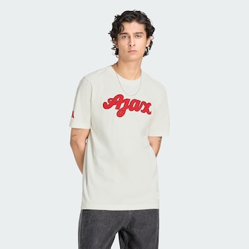 ADIDAS PERFORMANCE Performance shirt 'Ajax Amsterdam US' in White: front