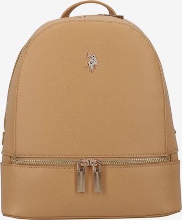 Sac à dos 'Jones' U.S. POLO ASSN. en beige : devant
