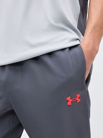 UNDER ARMOUR Tapered Sportbroek 'Tech Utility' in Grijs