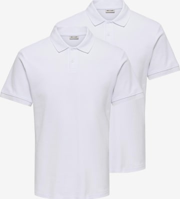 Only & Sons Shirt 'Ben' in Wit: voorkant
