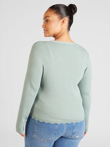ABOUT YOU Curvy Knit Cardigan 'Taria Cardigan' in Green