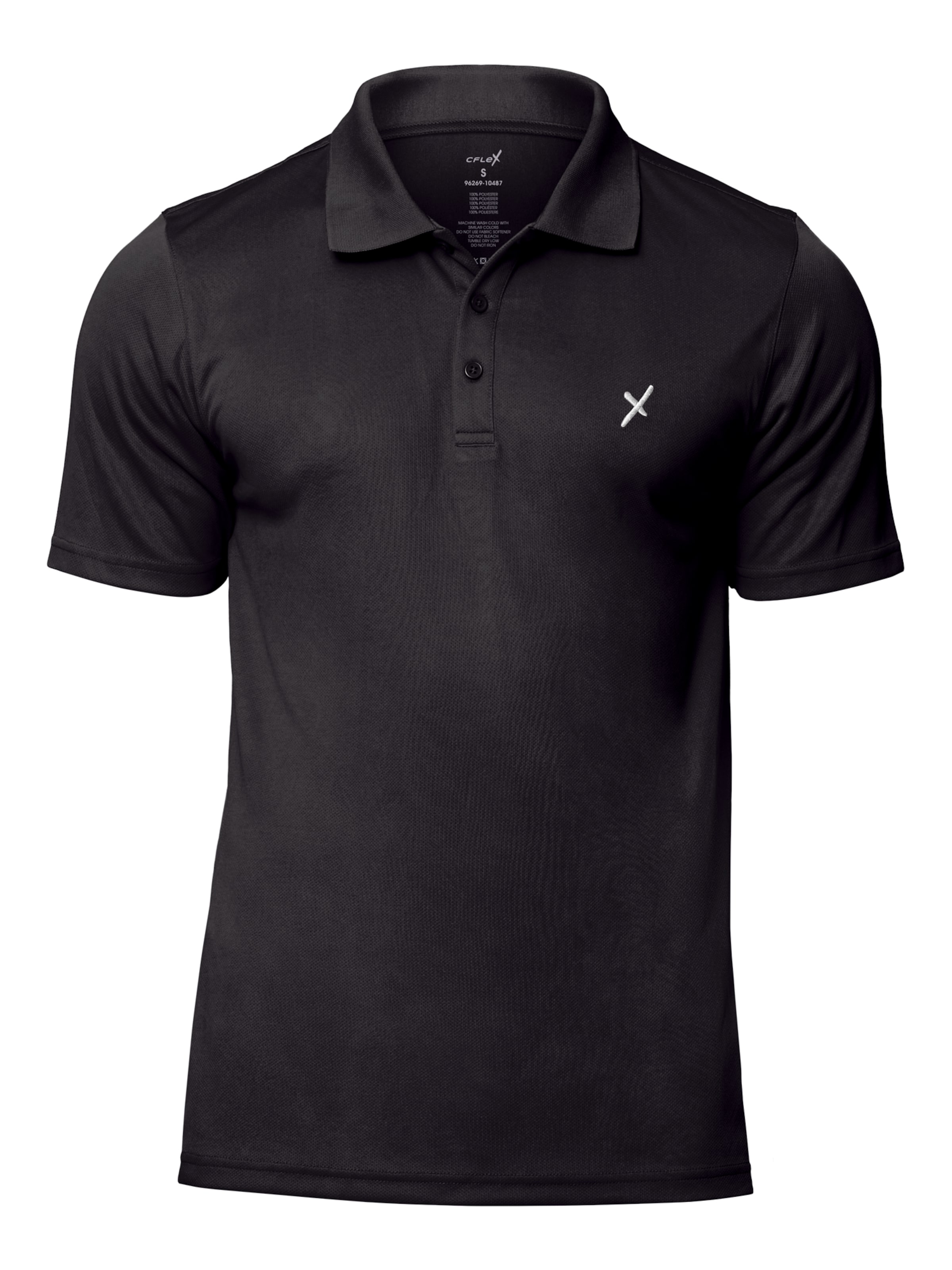 cflex Funktionsshirt 'Sportswear Collection' in Schwarz: Vorderseite