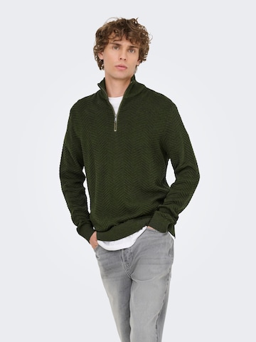 Only & Sons Pullover i grøn: forside