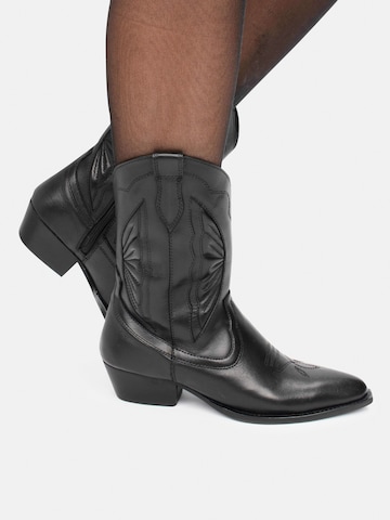 Bottes de cowboy 'Moco' Poelman en noir