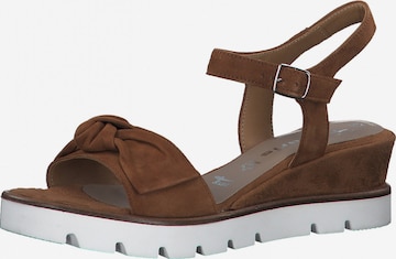 TAMARIS Strap Sandals in Brown: front