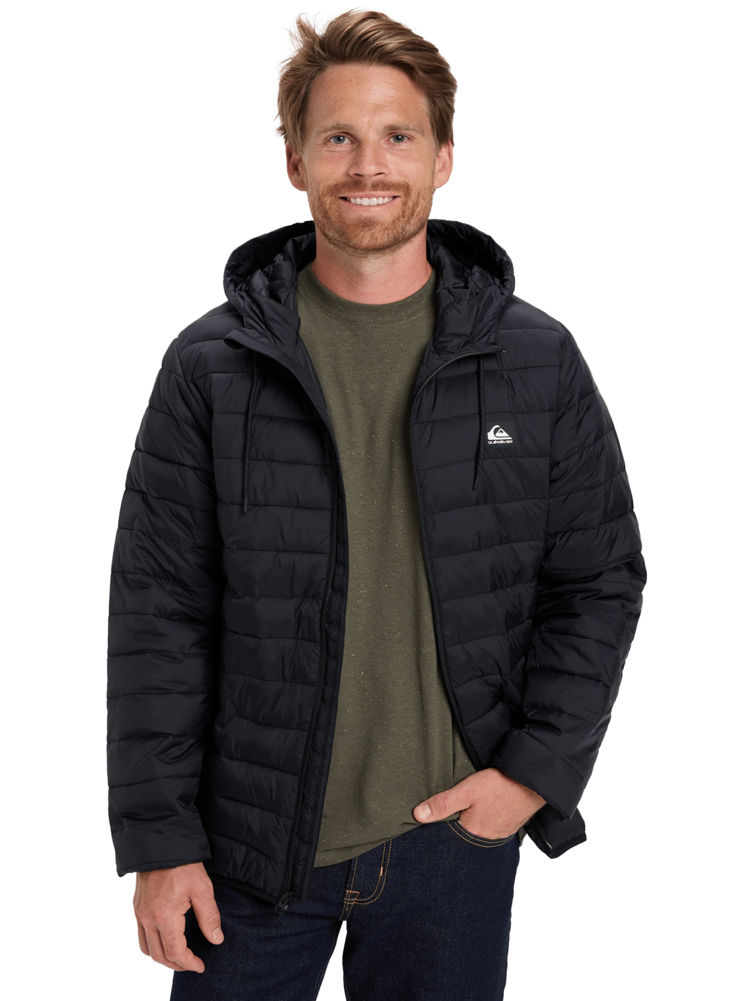 QUIKSILVER Jacke 'Scaly' in Schwarz: Vorderseite
