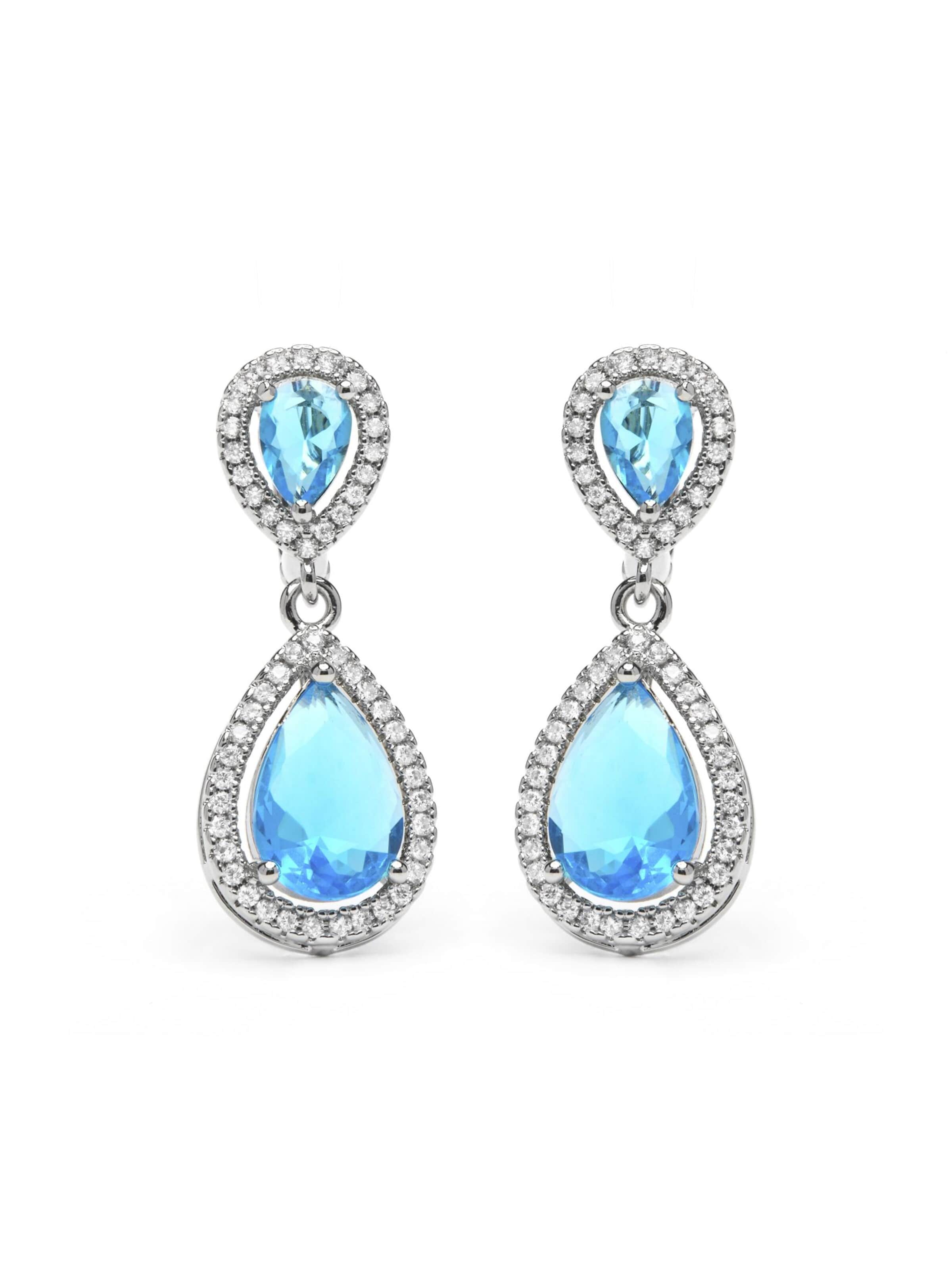 Luxenter Ohrringe 'Misim'‌‌‌‌‌‌‌‌‌‌ in Blau: Vorderseite