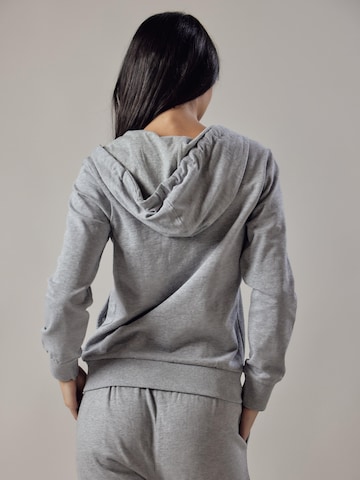 Sweat-shirt 'Felpa con Cappuccio e Zip' OWN Off With Nature en gris