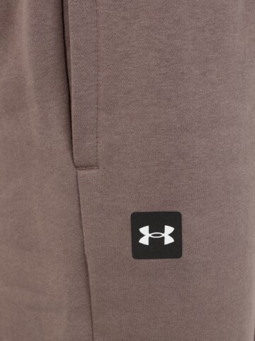 UNDER ARMOUR Tapered Sporthose 'Rival' in Braun