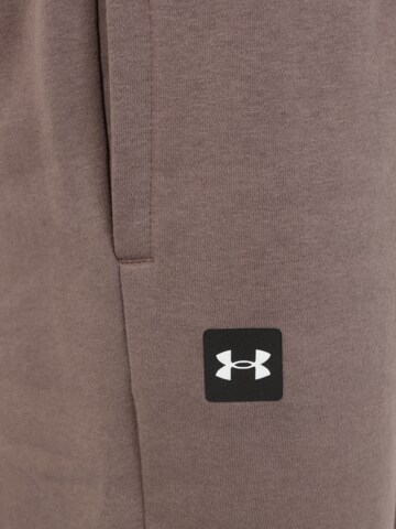 UNDER ARMOUR Tapered Workout Pants 'Rival' in Brown