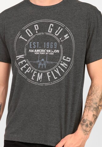TOP GUN T-Shirt in Grau