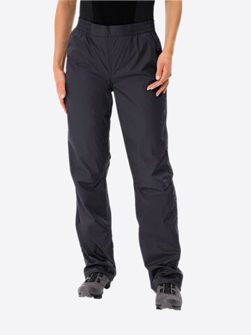 VAUDE Regular Outdoor trousers 'Drop II' in Black: front