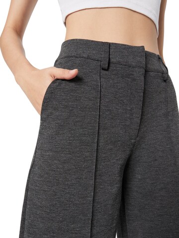 ICHI Wide leg Pants 'KATE' in Grey