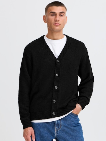 !Solid Knit Cardigan 'Hamed' in Black: front