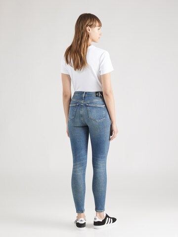 Calvin Klein Jeans Skinny Jeans 'HIGH RISE SUPER SKINNY ANKLE' in Blau