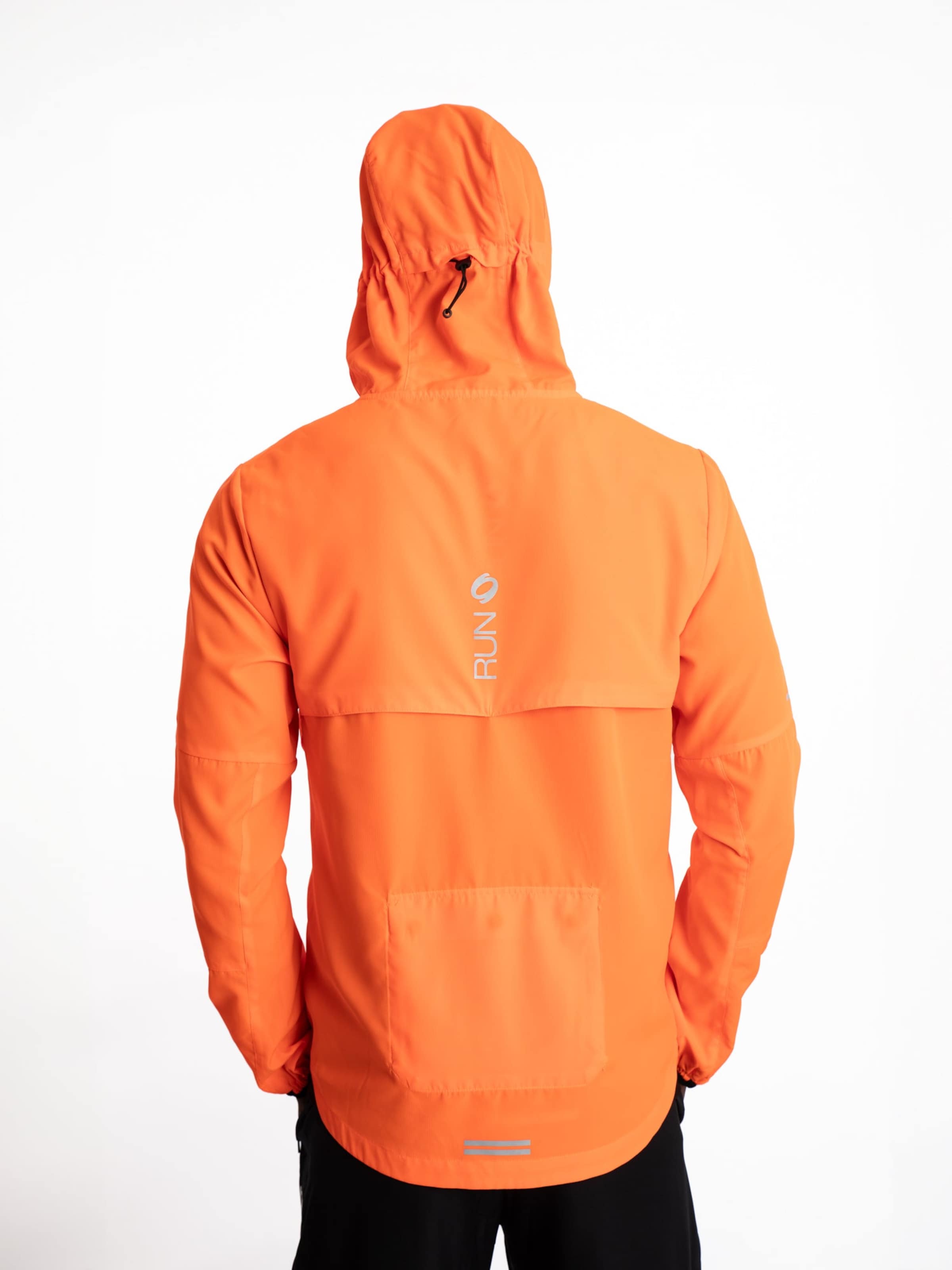 mymotus Sports jacket 'mymotus®, men comfort running jacket, shocking orange, RM41' in Orange