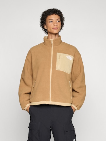 Veste en polaire fonctionnelle 'YUMIORI' THE NORTH FACE en marron : devant