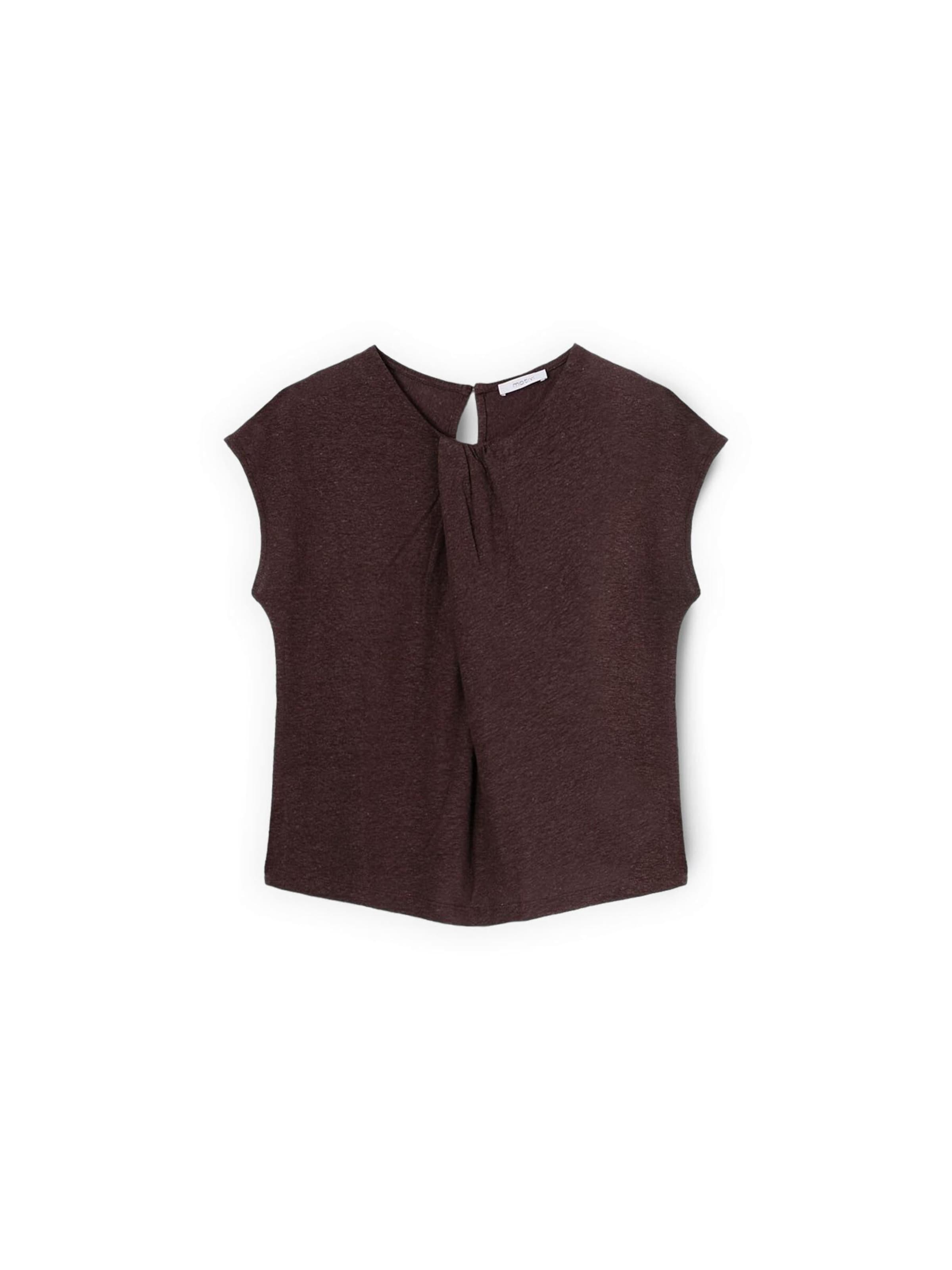 MOTIVI Shirt in Bruin: voorkant