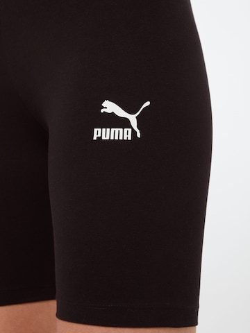 PUMA ضيق سراويل ضيقة بلون أسود