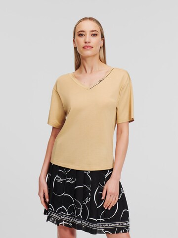 Karl Lagerfeld T-Shirt in Beige: predná strana