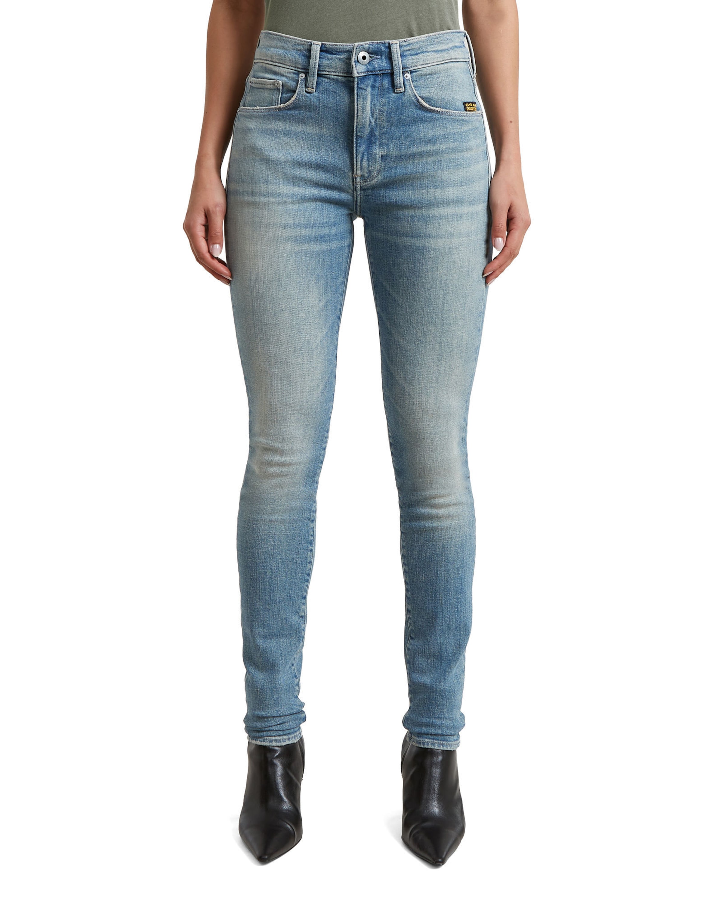 G-STAR Skinny Jeans - '3301 Skinny Jeans' in Blau: Vorderseite