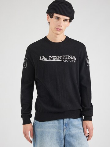 Pullover di La Martina in nero: frontale