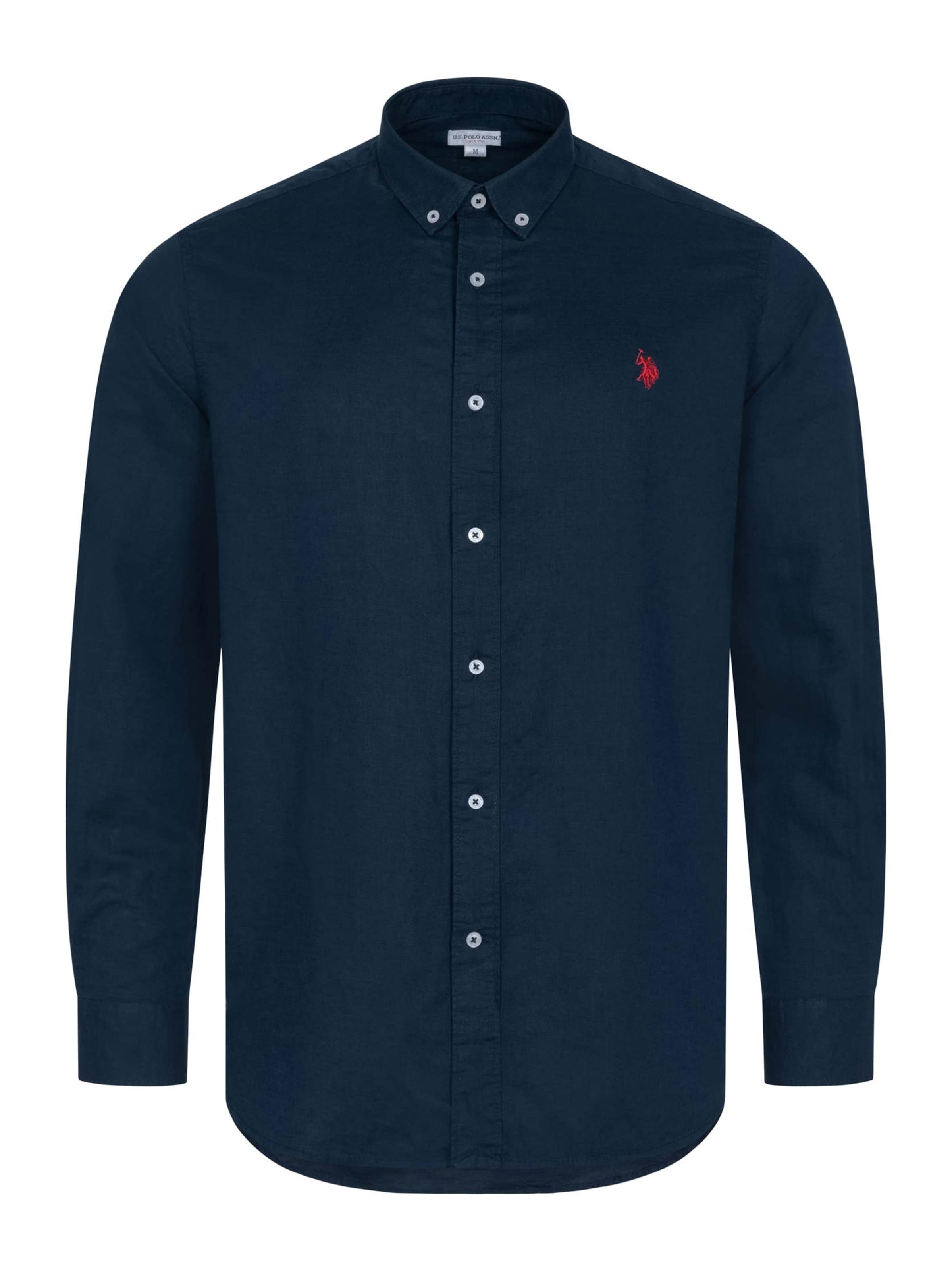 U.S. POLO ASSN. Regular fit Button Up Shirt in Blue: front