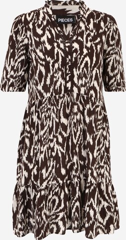 Pieces Tall Dress 'JEANITA' in Brown: front