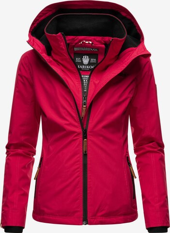 MARIKOO Weatherproof jacket 'Erdbeere' in Red: front