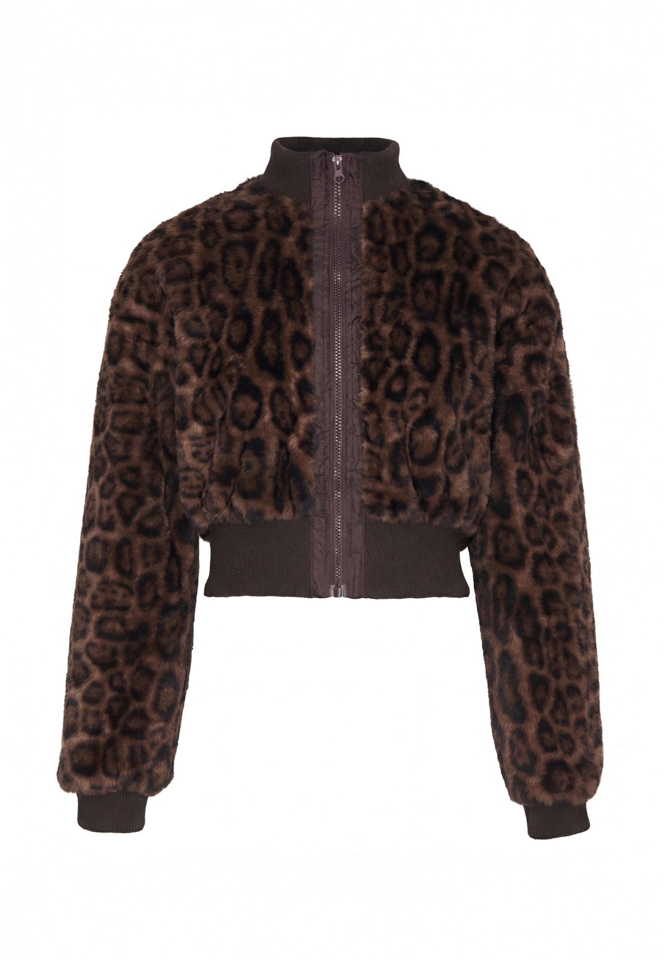 Veste mi-saison faina en marron : devant