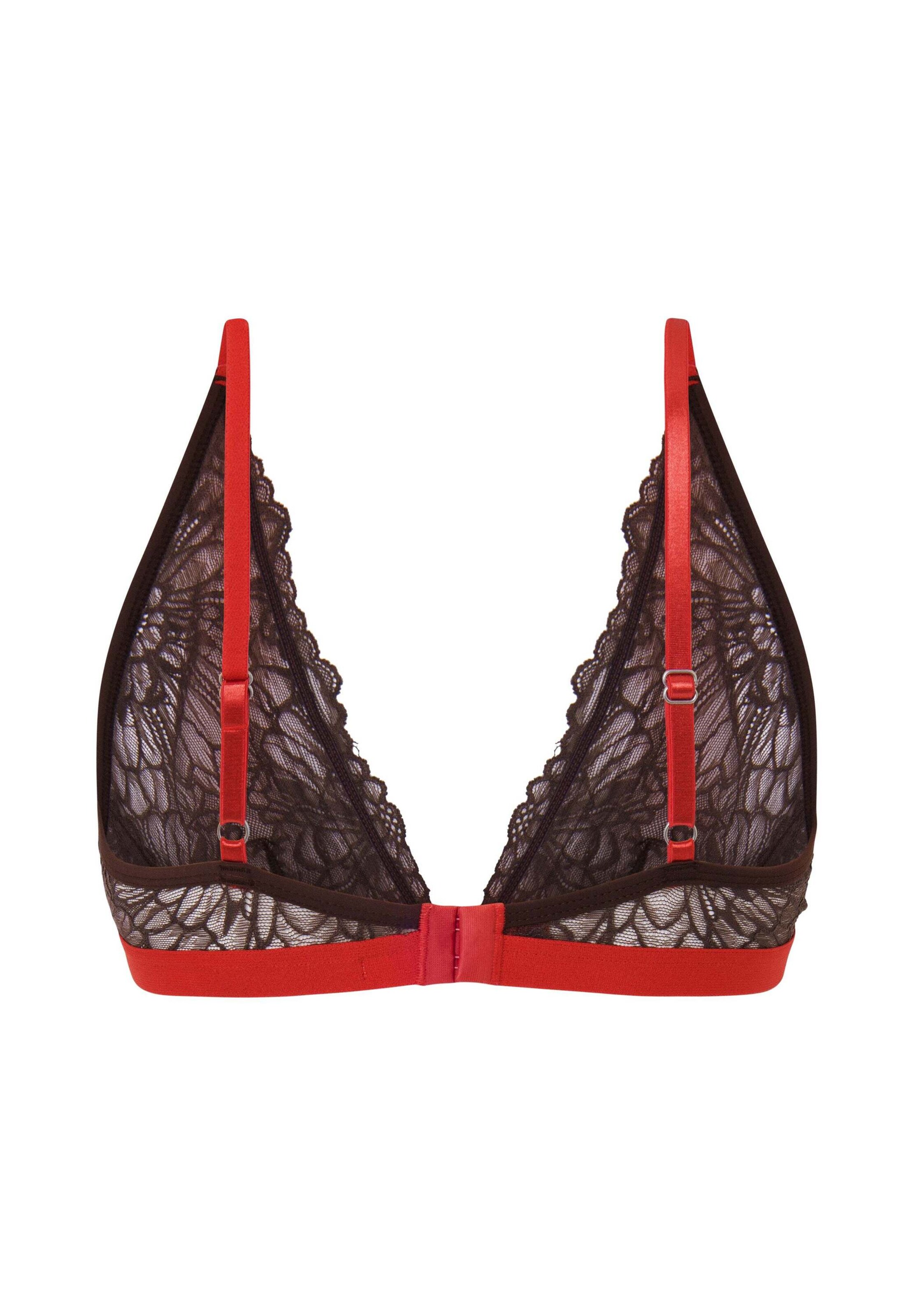 Pepe Jeans Triangle Bra ' LACE' in Brown