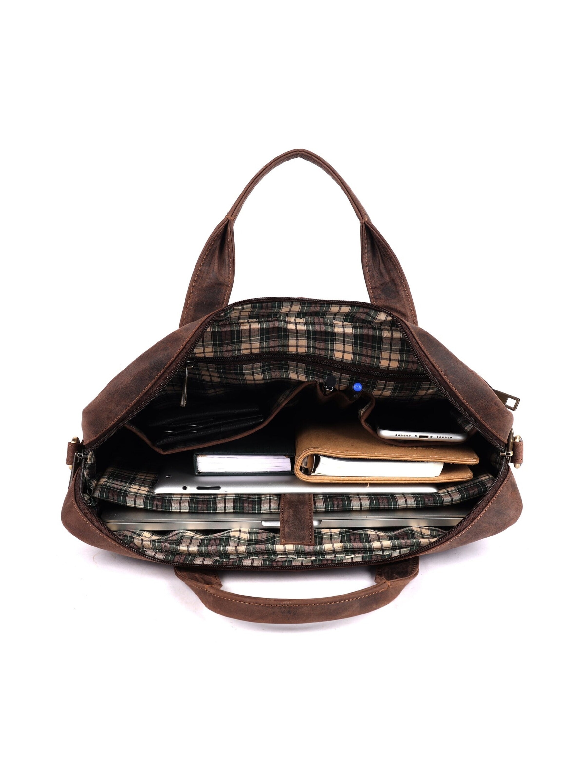 Benthill Laptop Bag in Brown