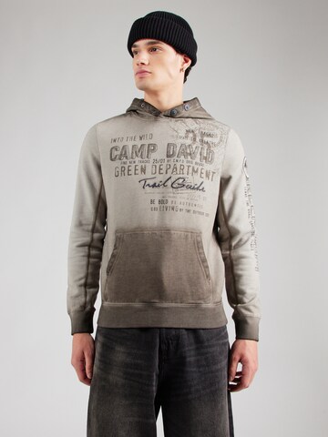CAMP DAVID Sweatshirt in Grau: Vorderseite