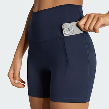 ADIDAS PERFORMANCE Skinny Sportshorts 'All Me' in Blau
