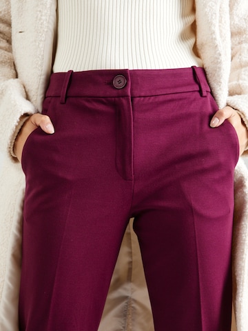 Coupe slim Pantalon ESPRIT en violet