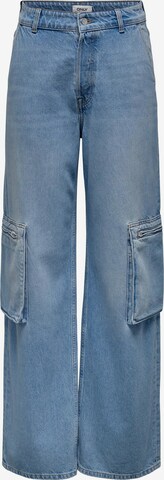 Jeans cargo 'Hope' ONLY en bleu : devant