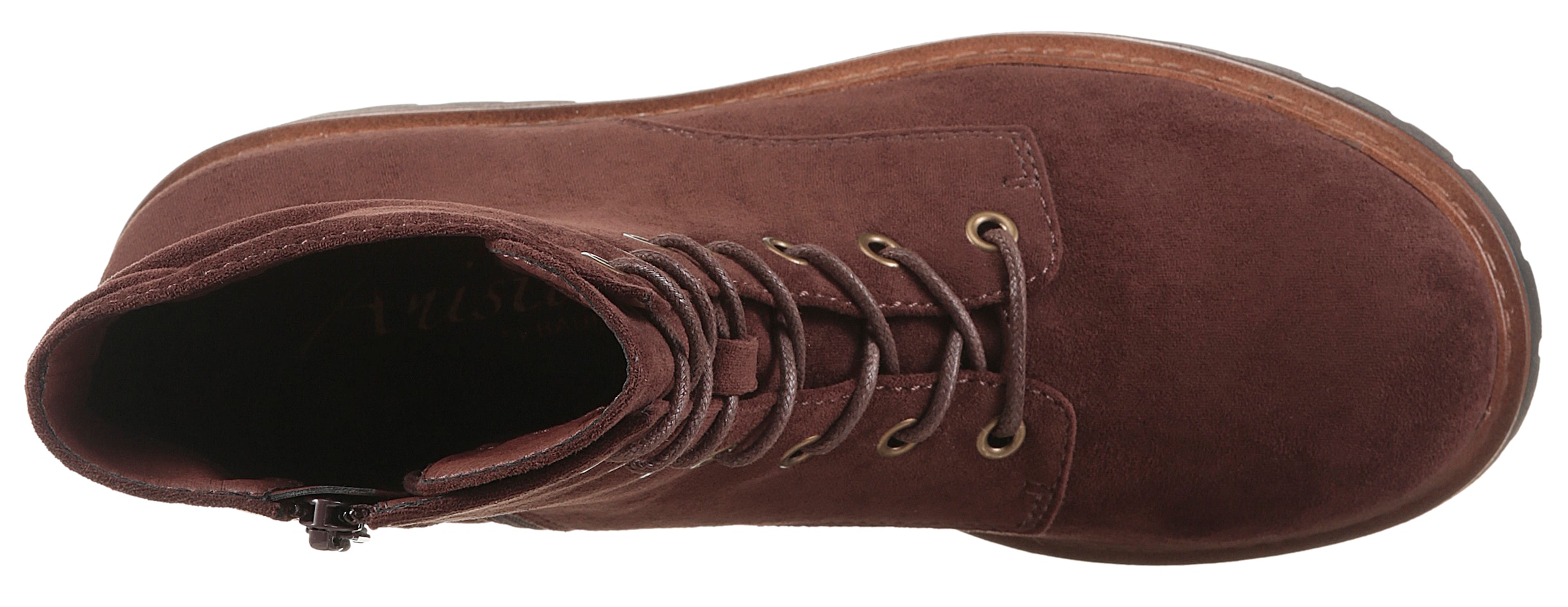 Aniston Schnürstiefelette in Braun