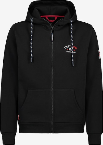 Eight2Nine Sweatvest in Zwart: voorkant