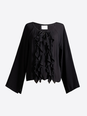 Camicia da donna 'Silence' di 4TAILORS in nero